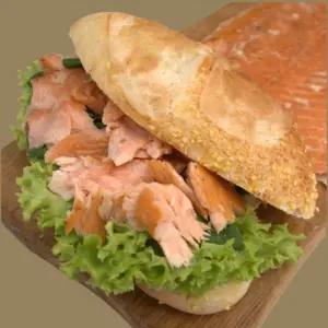 Warm gerookte zalm