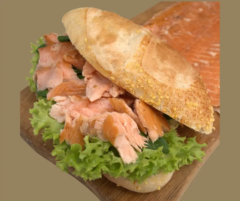 Warm gerookte zalm