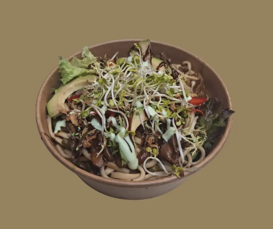 Noedel salade beef teriyaki