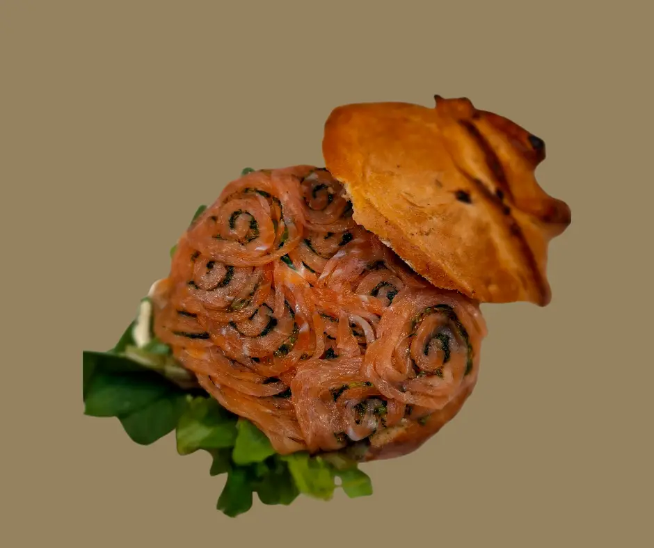 Carpaccio van gerookte zalm